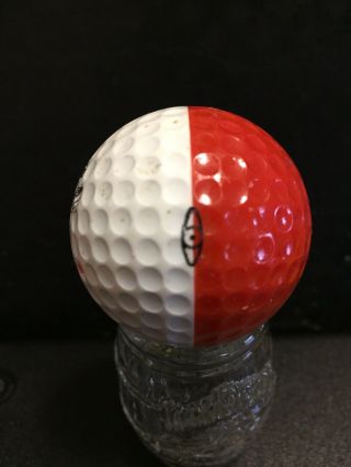 Vintage Ping Eye 2 Karsten Red And White Old Golf Ball Rare Very Hard To Find