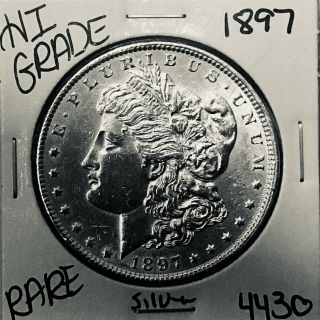 1897 Morgan Silver Dollar Hi Grade U.  S.  Rare Coin 4430