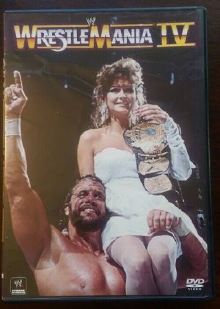 Wwe Wrestlemania Iv 4 Dvd Out Of Print Rare March 27 1988 Classic Wrestling Oop