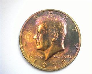 1972 - D Kennedy 50 Cents Exceptional Uncirculated,  Extra Rare This