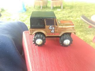 Vintage 1981 Ljn Toys Rough Riders Stompers Brown Bronze Jeep 4x4 Rare