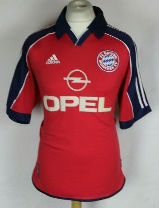 Vintage Bayern Munich Home Football Shirt 99 - 01 Adidas Mens Medium Rare