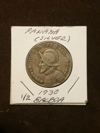 Silver - World Coin - 1930 Panama 1/2 Balboa - 12.  4g -.  99 Rare