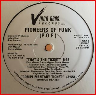 Electro Garage Boogie 12 " Pioneers Of Funk - That 