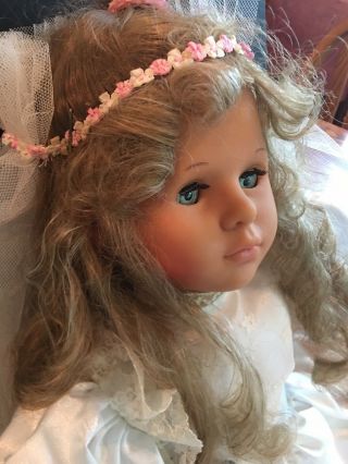 Rare Vintage Maxzapf Edition Julia Bride Doll From Rodental,  W.  Germany