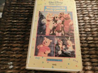 Walt Disney Welcome To Pooh Corner Vhs Volume 1 Very Rare 111 Minutes