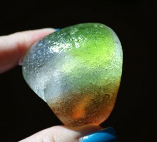 Gorgeous,  Rare Xxxxl Frosty Russian Seaglass Multi With Minor Flaws