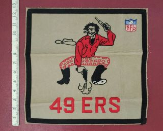 Vintage San Francisco 49ers Large Nfl Embroidered Cowboy Jacket Patch Rare