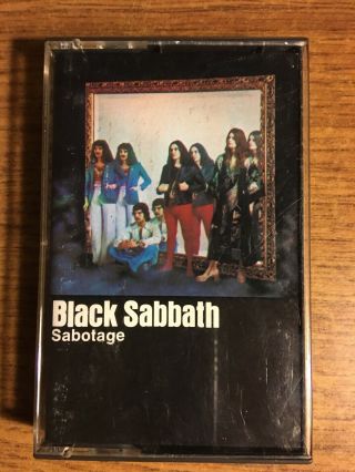 Black Sabbath Sabotage Vintage Rare Cassette Tape Late Nite Bargain