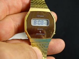 Jewellery - Rare Men Citizen Quartz Wrist Watch Crystron Lc Japan Eshay