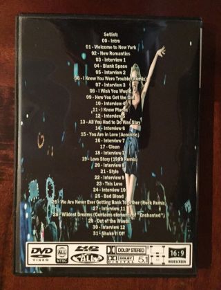 DVD Taylor Swift 1989 World Tour Live Sydney,  Australia 11 - 28 - 15 RARE 2
