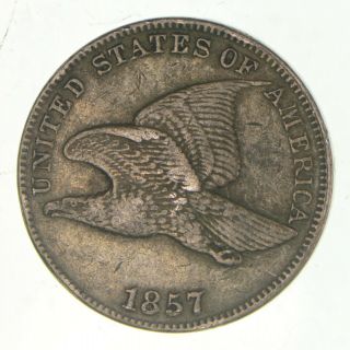 Crisp - 1857 - Flying Eagle United States Cent - Rare 028