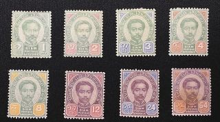 1887 Siam Thailand,  Ramav,  The 2nd Issue,  Completed Set,  Rare