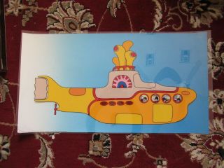Beatles Very Rare 1999 Yellow Submarine Limited Edition Large Serial / Art Cel