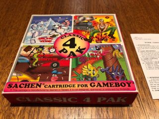 Classic 4 Pak - COMPLETE - HES / Sachen for Nintendo Gameboy VERY RARE 2