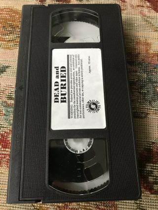 Dead & Buried VHS rare horror zombies Substance 3
