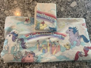 Vintage 1984 G1 My Little Pony Mlp Twin Bed Sheet Set Fitted/pillow Rare Htf Ec