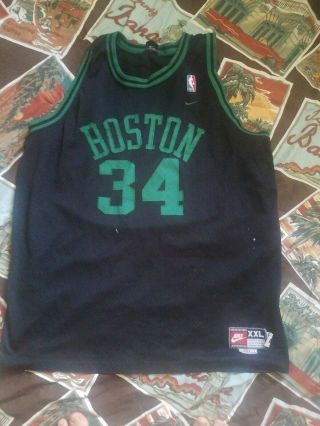 Paul Pierce Boston Celtics Nike Stitched Sewn Black Jersey Xxl,  2 Nba Rare