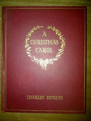 A Christmas Carol By Charles Dickens 1938 First Edition Rare