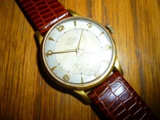 Rare Men ' s 1950s Smiths DeLuxe 15 Jewels Watch Everest Dial With Issues 4