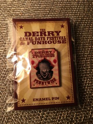 It Chapter 2 Derry Canal Days Festival And Funhouse Event Exclusive Pin Rare