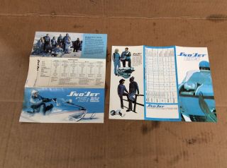 Vintage 1974 - 75 Sno - Jet Snowmobile Sales Brochure Sst Saber Jet Astrojet Rare