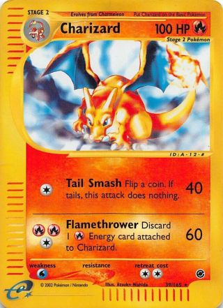 Charizard - 39/165 - Rare Reverse Holo Expedition Pokemon Card