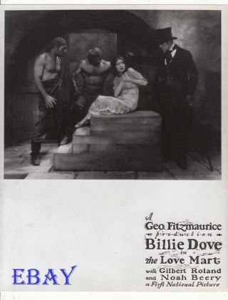 Billie Dove The Love Mart Ad Art Rare Photo