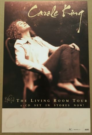 Carole King Rare 2005 Promo Poster For Living Cd 11x17 Usa Never Displayed