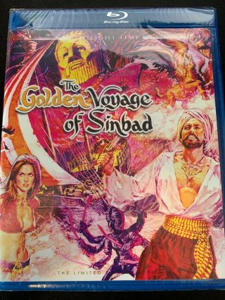 Golden Voyage Of Sinbad Blu - Ray Twilight Time 1973 Le Oop Rare - ;