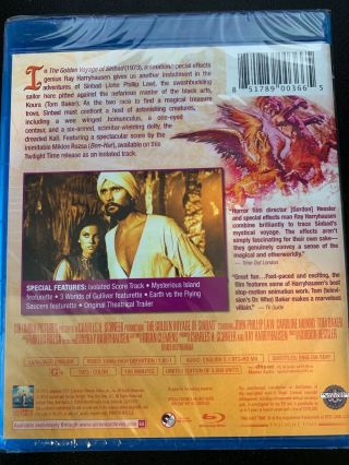 Golden Voyage of Sinbad Blu - ray Twilight Time 1973 LE OOP RARE - ; 2