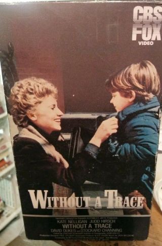 Without A Trace Vhs Kate Nelligan Judd Hirsch Rare
