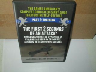 First 2 Seconds Of An Attack Part 2 Training Rare Dvd Hand Gun Self Defense