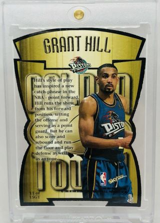 Grant Hill 1997 - 98 Skybox Premium GOLDEN TOUCH SP INSERT DIE CUT RARE Pistons 2