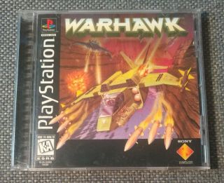 Warhawk Playstation 1 Ps1 Ps2 Ps3 Complete Rare Black Label Variant