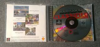 WarHawk PlayStation 1 PS1 PS2 PS3 Complete Rare Black label Variant 2