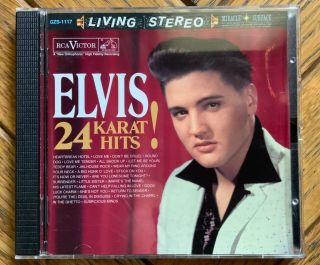 Elvis Presley 24 Karat Hits 24 Karat Gold Disc Cd1997 Dcc Audiophile Rare