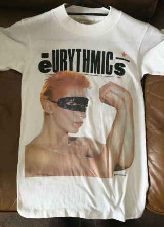 Eurythmics Very Rare Touch Tour Concert T - Shirt Tee Official Merch Annie Lennox