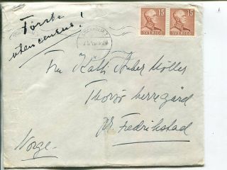 Norway Cover Fr Sweden 2.  5.  1945 Without Censor,  Note=first Without Censor,  Rare