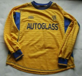 Chelsea 2000 2001 Away Shirt Rare Long Sleeve Edition (m)