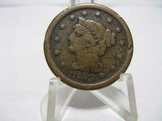 Extremely Very Very Rare 1853 Large Cent Fine,  Nmf208
