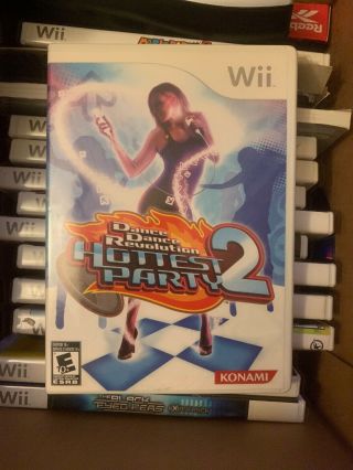 Dance Dance Revolution Hottest Party 2 Nintendo Wii Game W/ Case Rare