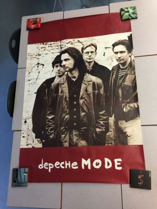 Depeche Mode Subway Poster Rare " Songs Of Faith And Devotion " 1993 Vintage
