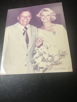 Frank Sinatra & Barbara Wedding Photograph By Photographer David Sutton - 76 Rare