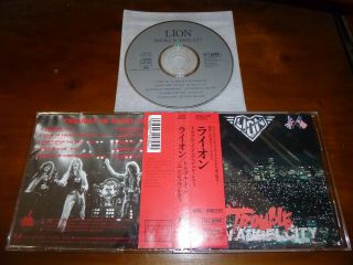 Lion / Trouble In Angel City Japan Doug Aldrich Oogd - 7104 Rare B1