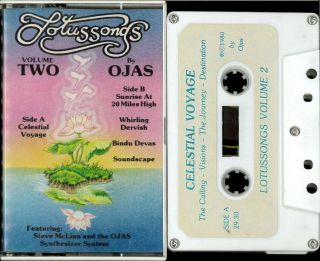 Ojas Lotussongs 2 Cassette Rare Electronic Experimental Age Steve Mclinn