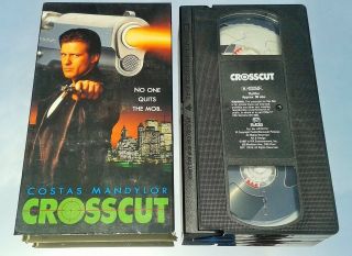 Crosscut (vhs) Rare Action Thriller W/ Costas Mandylor (saw,  Mobsters,  Gangland)