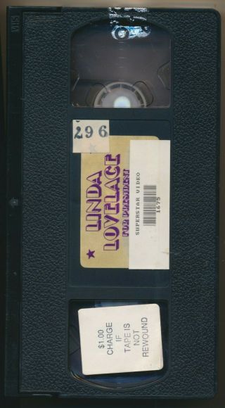 Linda Lovelace For President R - Rated 70s Comedy Select - A - Tape Clamshell VHS Rare 4