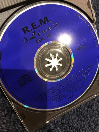 REM Live CD Vol.  3 R.  e.  m Rare 3