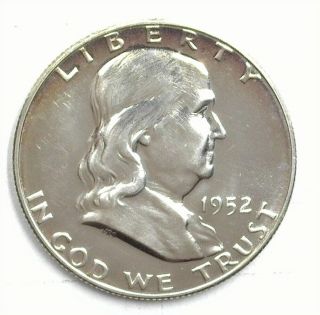 1952 Franklin Silver 50 Cents Gem Proof Cameo Rare This